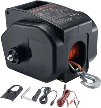 OEM Cabrestante El&eacute;ctrico, 12 V Cc, 300 W, Reversible Para Embarcaciones De Hasta 900 Kg, Con Encendido Y Apagado Autom&aacute;tico, Con Control Remoto Con Cable