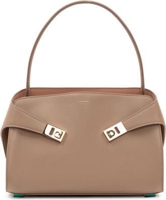 Ferragamo HUG SH S BAG - Dames - Handtassen - Bruin - ONE Size - Tassen