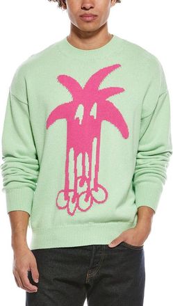 Palm Angels Wool & Cashmere-Blend Crewneck Sweater