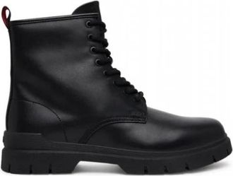 HUGO BOSS Ryan Veterlaarzen - Heren - Veterlaarzen - Zwart - 41 EU - Leer - Schoenen