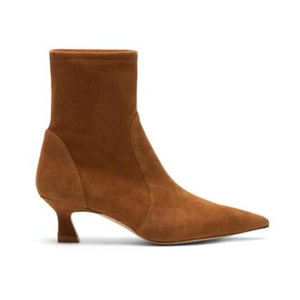 Stuart Weitzman Schoenen, Dames, Bruin, 37 1/2 EU, Su&egrave;de, Vinnie Bootie 50