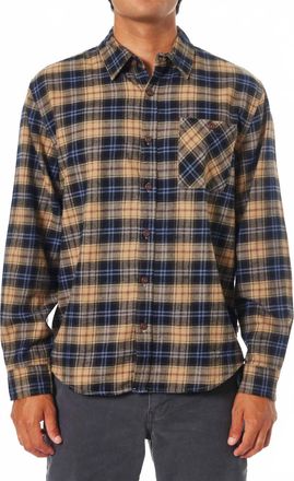 KATIN Derek Flannel Shirt In Polar Navy
