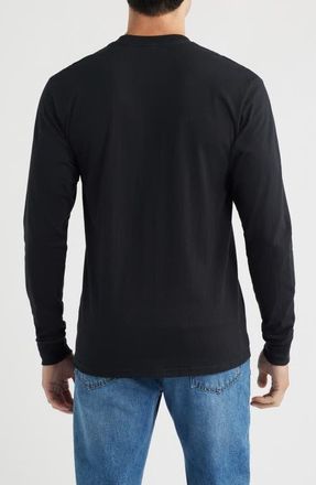 Dark Seas Go-To Embroidered Long Sleeve T-Shirt in Black at Nordstrom, Size Xx-Large