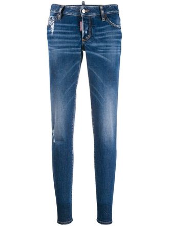 Dsquared2 classic slim-fit jeans - women - Spandex/Elastane/Polyester/Cotton/Cotton - 36 - Blue