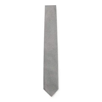 BOSS Jacquard-pattern tie in a silk blend