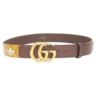 Gucci Pre-owned Vintage Standard Belt - Heren - Vintage Accessoires - Bruin - ONE Size - Leer - Vintage