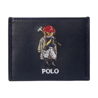 Ralph Lauren Wallets & Cardholders, male, Blue, Size: ONE SIZE Polo Bear Card Holder