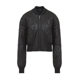 Moncler Geocamo Cropped Jacket - Heren - Bomber jackets - Zwart - S - Wol - Jassen