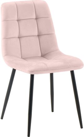 Clp Silla De Comedor Tilde Terciopelo Rosado