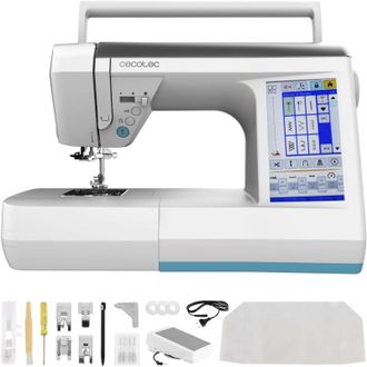 Cecotec BelleCouture 3600 Control - Macchina per cucire digitale con display touch screen da 7, 360 punti, PedalFree, infilatura automatica, luce LED