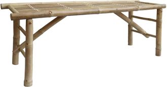 Sweeek Bamboo bench, Fidji, Natural, 120x38x46 cm