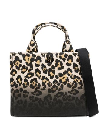 DKNY leopard-print tote bag - Black