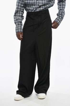 Balenciaga Pantaloni in Tessuto Leggero a Gamba Ampia Balenciaga