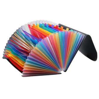 OEM Organizador De Archivos Multifuncional Expandible, Fabricado En Polipropileno Duradero, Organizador De Archivos Port&aacute;til Con Etiquetas De Colores, Ade