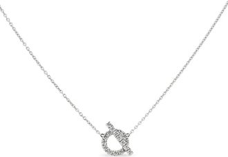Herm&egrave;s Collana Finesse in oro bianco con diamanti anni 2010 - Argento