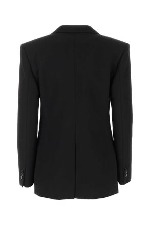 Givenchy Womens Black Wool Blend Blazer Giacche E Gilet