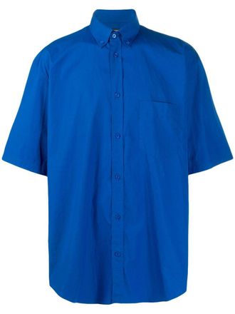 Balenciaga Overhemd met korte mouwen - Blauw