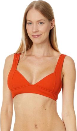 L*Space L*Space Hailey Bikini Top Womens Pimento Thick Strap Swimwear GBO3006