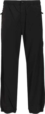 Stone Island Broeken, Heren, Zwart, W33, Nylon, Stretch Nylon Tech Fleece Trainingsbroeken