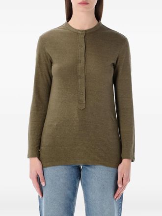Isabel Marant T-shirt Lucy a maniche lunghe - Verde