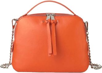Orciani Liberty/Vanity Mini Bag - Dames - Handtassen - Oranje - ONE Size - Leer - Tassen