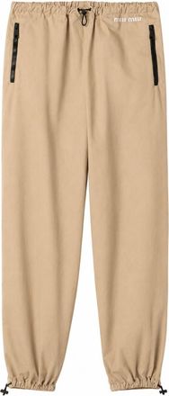 Miu Miu Beige Relaxed Joggers Pants