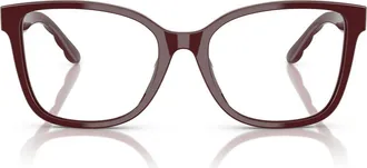 Tory Burch 55mm Oval Optical Glasses in Red at Nordstrom