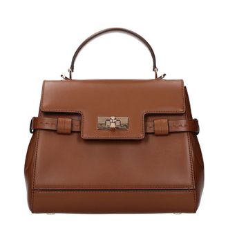 Max Mara Damens Handtaschen aus braunem Leder