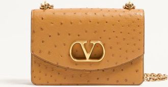 Valentino Garavani Valentino Garavani Vain ostrich shoulder bag Wo