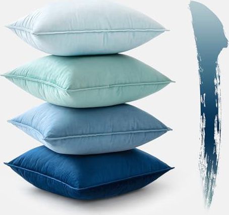 Housse Coussin 40X40 Orange Canape Decoratif Lot De 2 Housse De