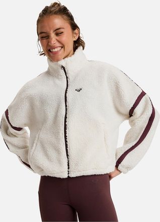 Roxy Womens Roxy Womens Boundless Spirit Sherpa Full Zip Fleece - White - Size: 18/16