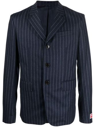 Kenzo Blazer monopetto gessato - Blu