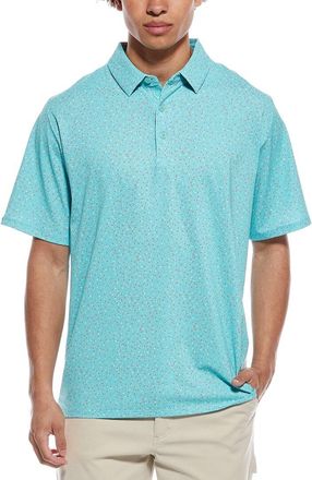 Callaway Micro Floral Print Polo Shirt
