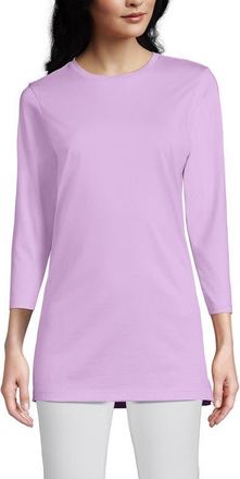 Lands End Cotton Supima Tunic in Lilac Breeze at Nordstrom, Size X-Large P
