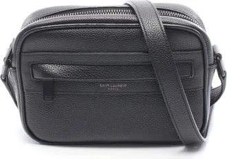 Saint Laurent Black Leather Handbag Shoulder Bag (Pre-Owned)