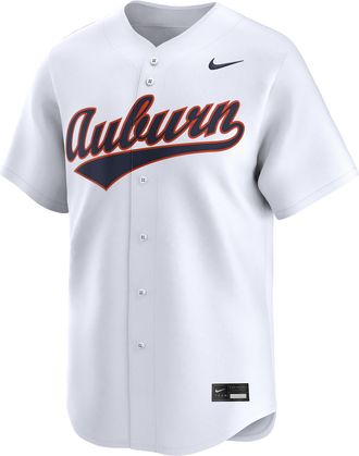 Nike Auburn Wordmark Nike Mens College Limited Baseball Jersey in White | UNBB0ICKAUN-0YS
