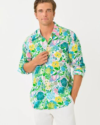 Lilly Pulitzer Mens Stuff Addison Button Down Shirt