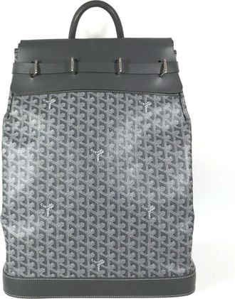 Goyard Gray Pvc Leather Boston Bag Handbag Tote Bag (Pre-Owned)