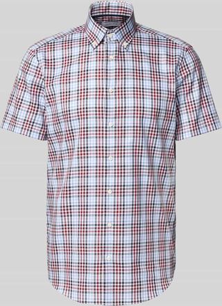 Christian Berg Regular Fit Business-Hemd mit Button-Down-Kragen in Rot, Größe 43/44