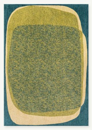 Novatrend Alfombra moderna tejida plana Verde 240x340 cm