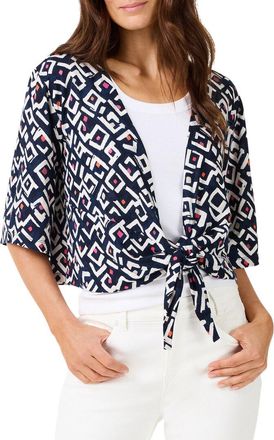 Nic+Zoe Nic+Zoe Petite Linen-Blend Angles 4-Way Cardigan