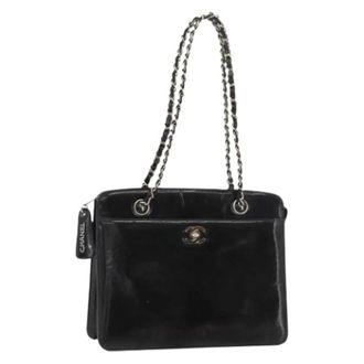 Chanel Pre-owned Vintage Shoulder Bag - Dames - Pre-owned - Zwart - Maat: ONE Size Leer
