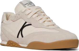 Kate Spade New York drift smooth sneaker in Cream/Black at Nordstrom, Size 8.5