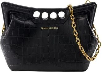 Alexander McQueen Shoulder Bags - Dames - Schoudertassen - Zwart - ONE Size - Leer - Tassen