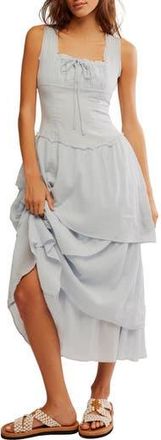 Free People In My Dreams Sleeveless Midi Dress in Pearl Blue at Nordstrom Rack, Size Large