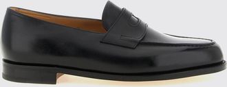 John Lobb Penny Loafers in Smooth Calf Leather with Leather Sole