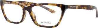 Balenciaga Ladies Brown Oval Eyeglass Frames Bb0406O