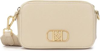 Kazar Leren handtas met twee afneembare banden - Dames - Schoudertassen - Beige - ONE Size - Leer - Tassen