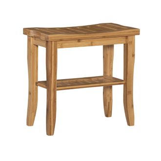 Linon Bracken Bamboo Stool