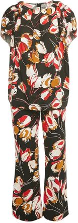 Marni Tuta intera a fiori - Nero